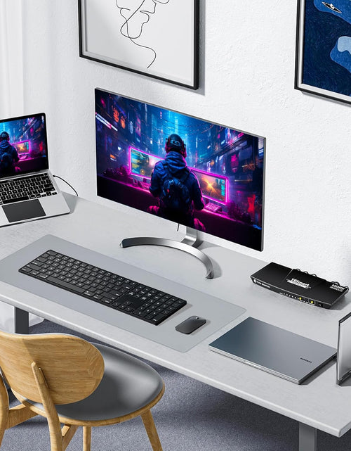 Load image into Gallery viewer, Waterproof Large Gaming Mouse Pad with Durable Stitched Edges，Non-Slip Rubber Base, Mouse Mat Desk Pad for Home Office Gaming, 35.4”X15.7”X0.12”, Gray
