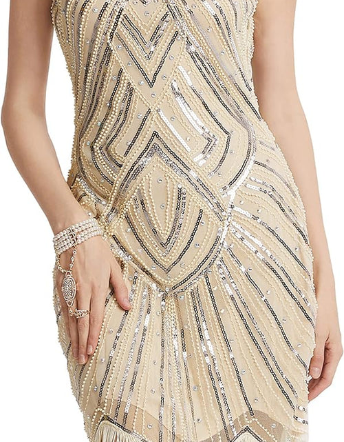Load image into Gallery viewer, Women'S Flapper Dresses 1920S Beaded Fringed Great Gatsby Dress
