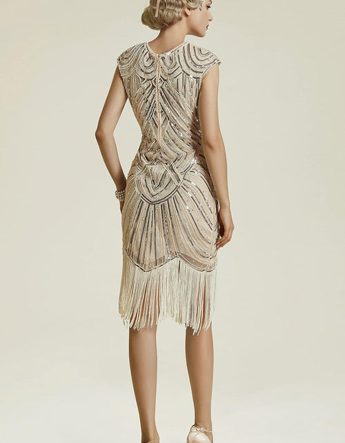 Load image into Gallery viewer, Women'S Flapper Dresses 1920S Beaded Fringed Great Gatsby Dress
