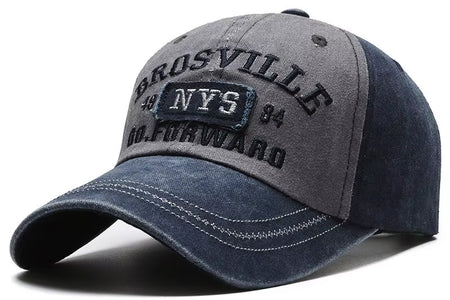 Four Seasons Men'S Baseball Cap Casual Wash Embroidered Cap Curved Brim Bowler Sun Hat Official Website